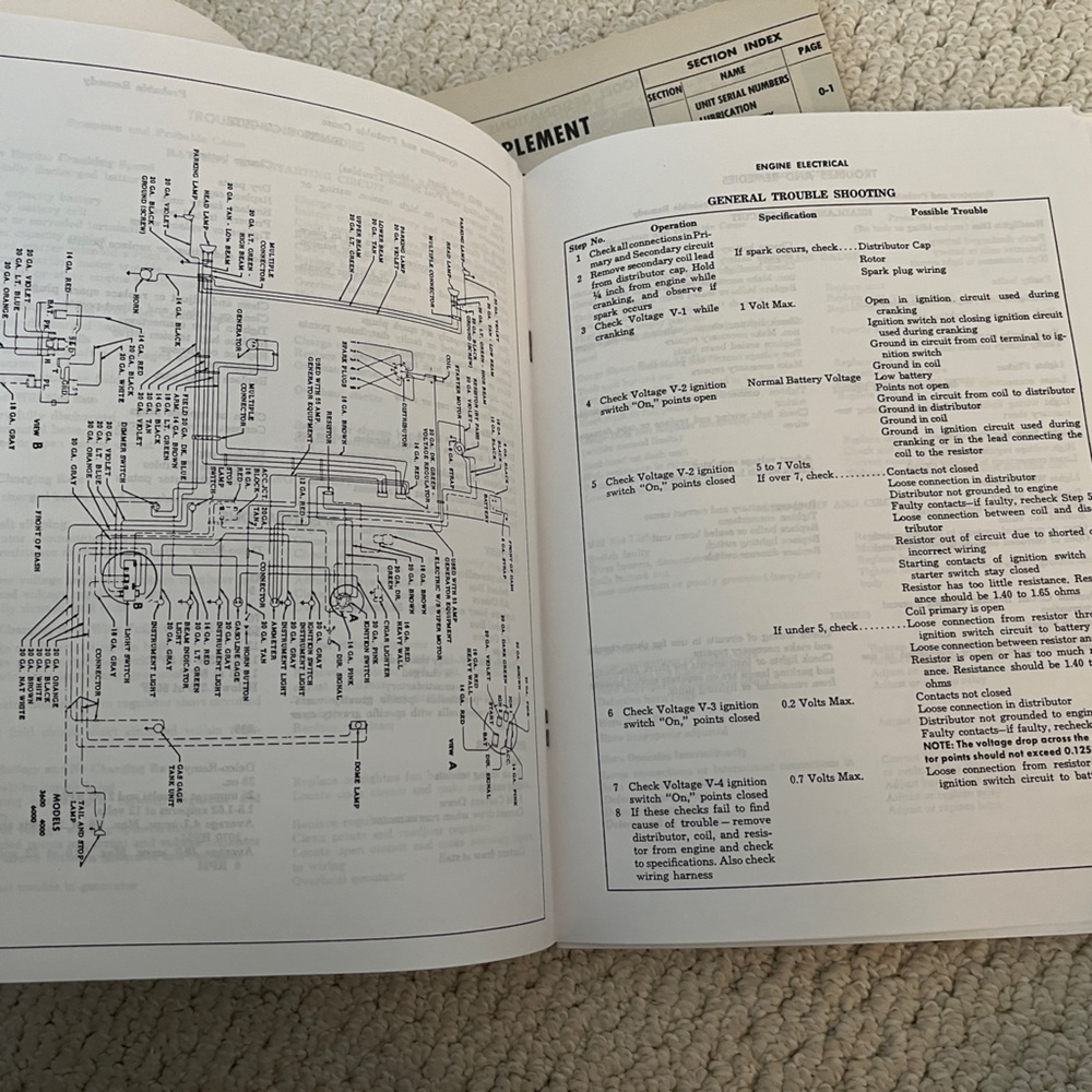 1956 Chevrolet Truck Shop Manual Supplement - Picture 3 of 9